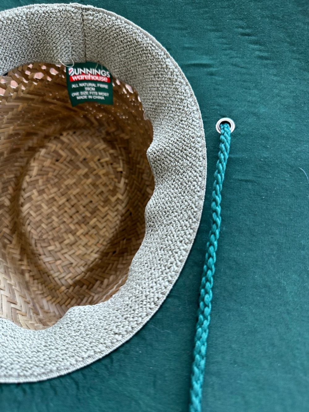 Bunnings Warehouse Wide Brimmed Straw Hat ASO Bandit Heeler Bluey Hammerbarn - Picture 8 of 9